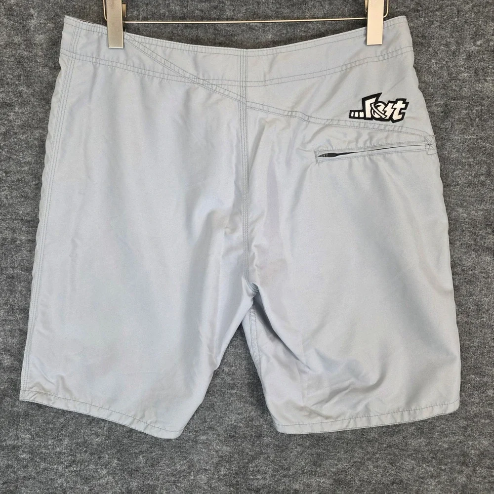 Lost Enterprise Board Shorts Mens Size 36‎ Gray Polyester Surf Swim Trunks